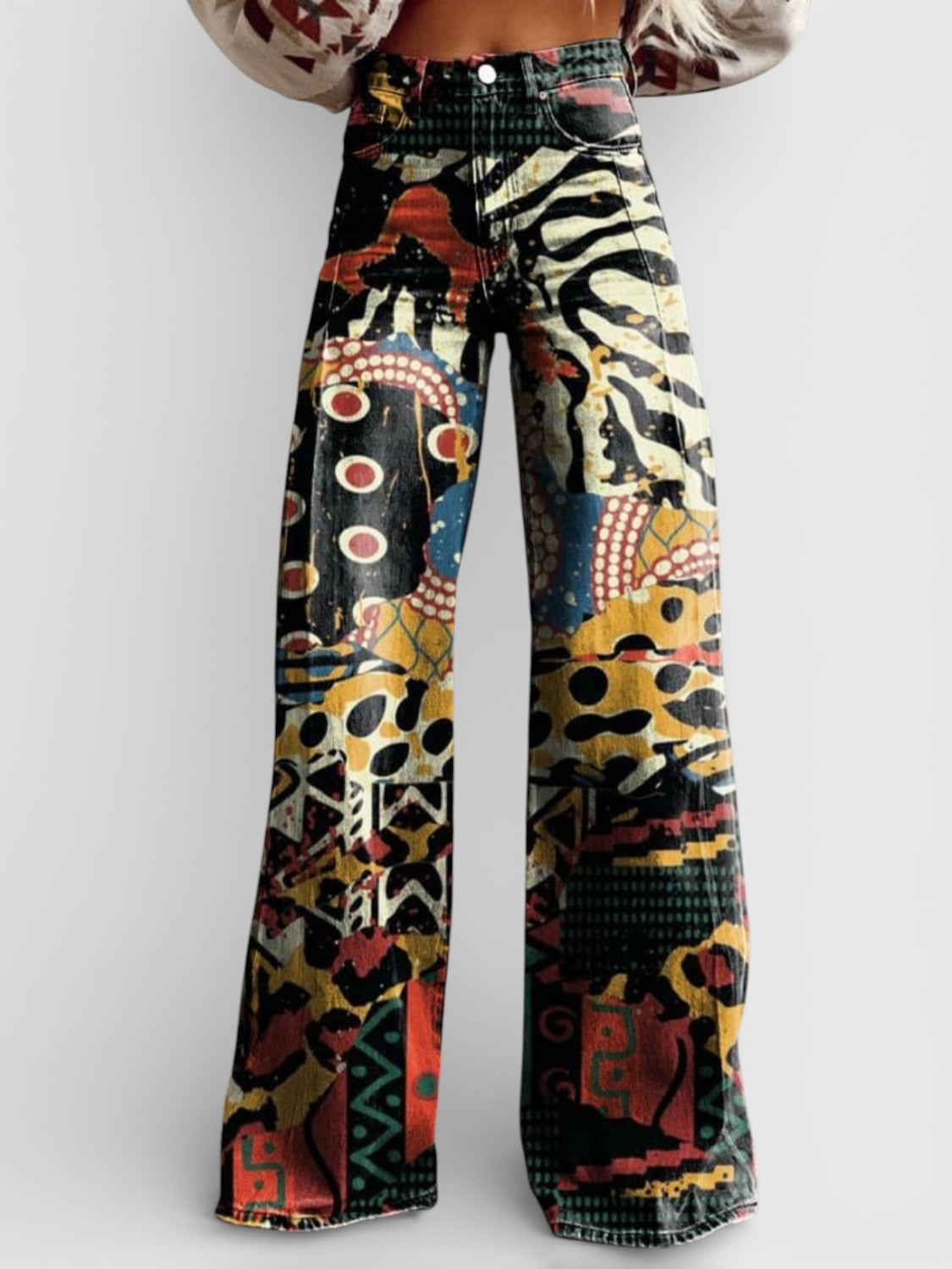 Élodie - Pantalons Larges Élégants