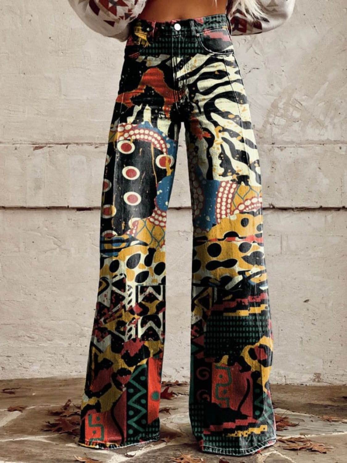Élodie - Pantalons Larges Élégants