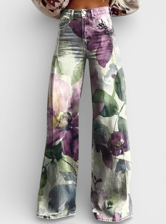 Alessia - Pantalons Boho Rétro Chic