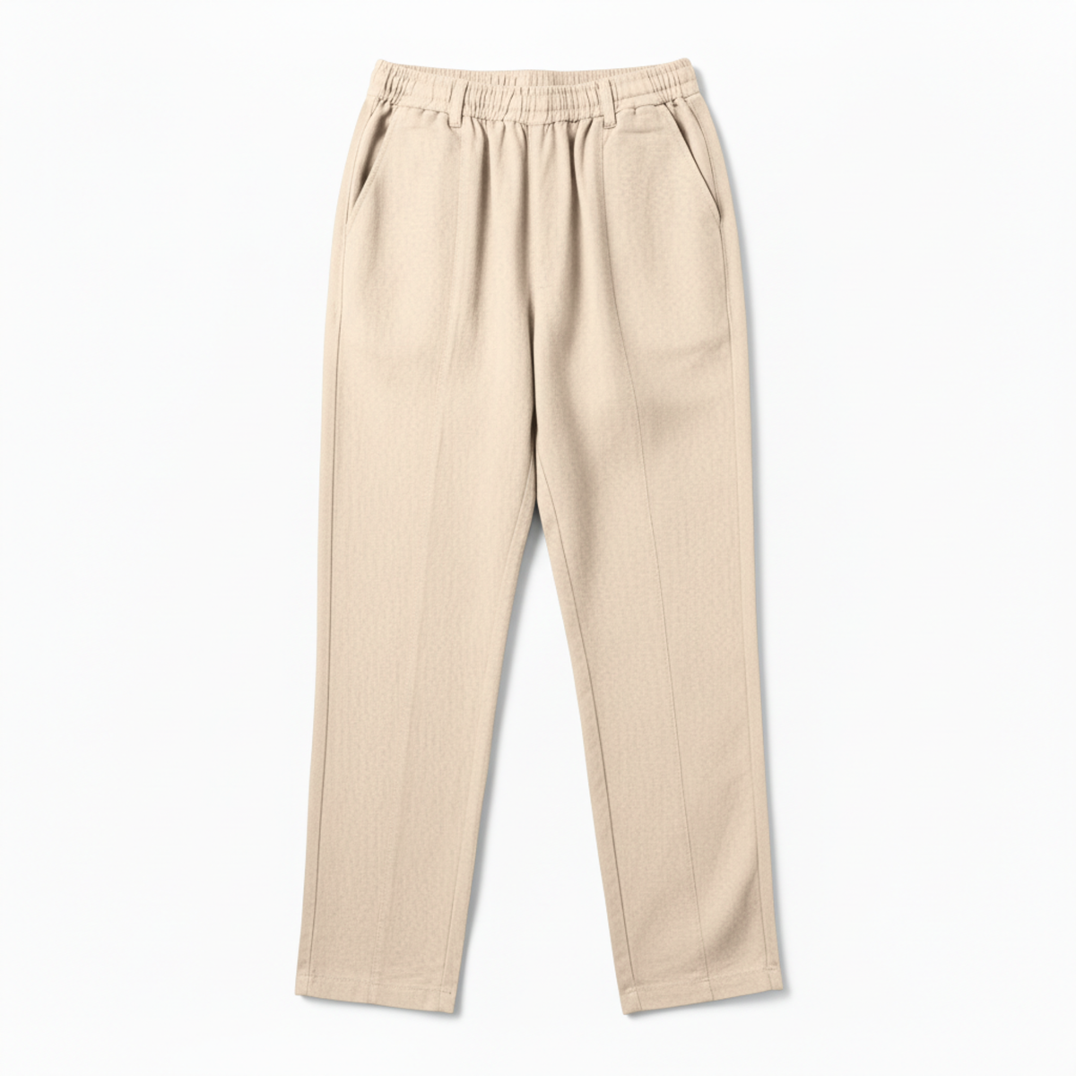 Pantalon Sarouel en Coton pour Femme avec Taille Élastique et Poches Latérales
