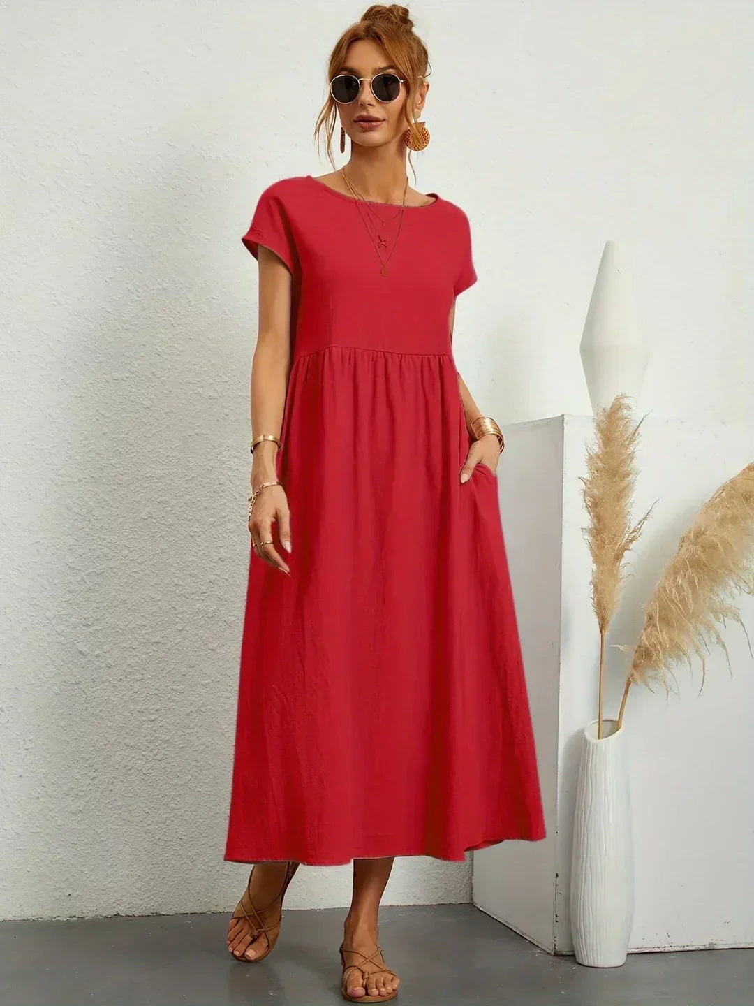 Gabriela™ | Robe midi fluide d'une élégance intemporelle