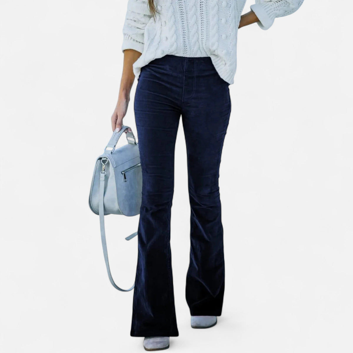 Ancienne Monde | Pantalon Femme Taille Haute Évasé – Style Intemporel, Silhouette Élégante