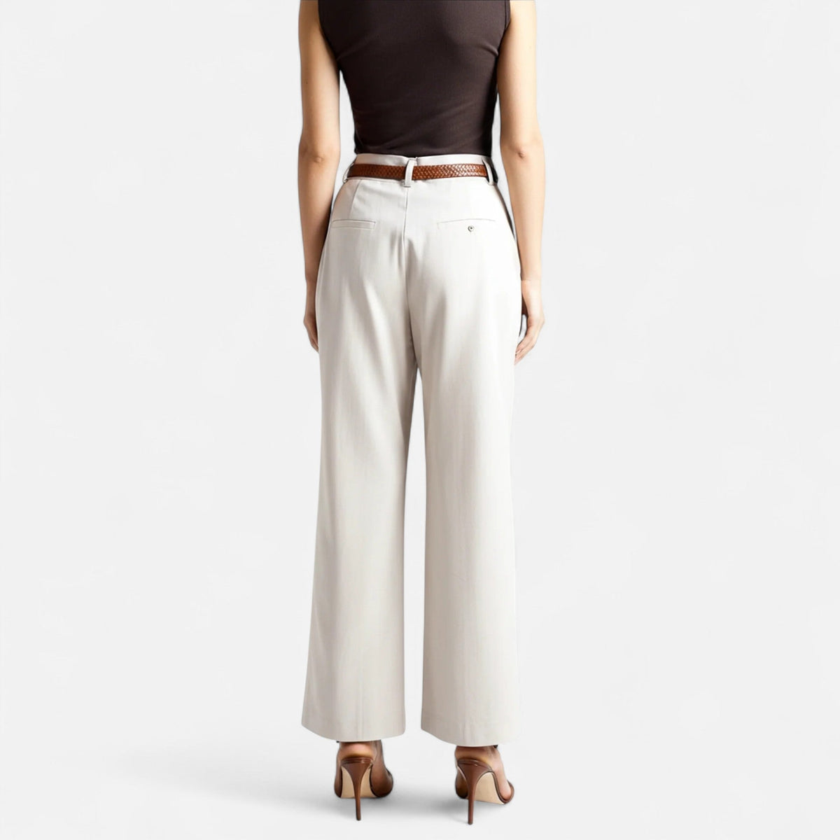 Ancienne Monde | Pantalon Femme Palazzo Taille Haute Intemporel