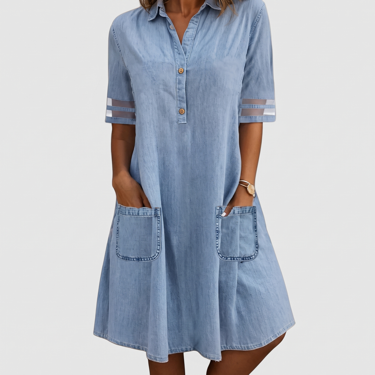 Bretagne | Robe en Denim Flatteuse
