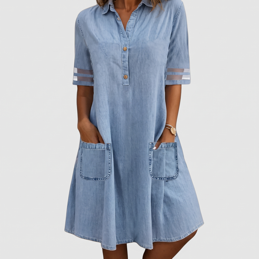 Bretagne | Robe en Denim Flatteuse